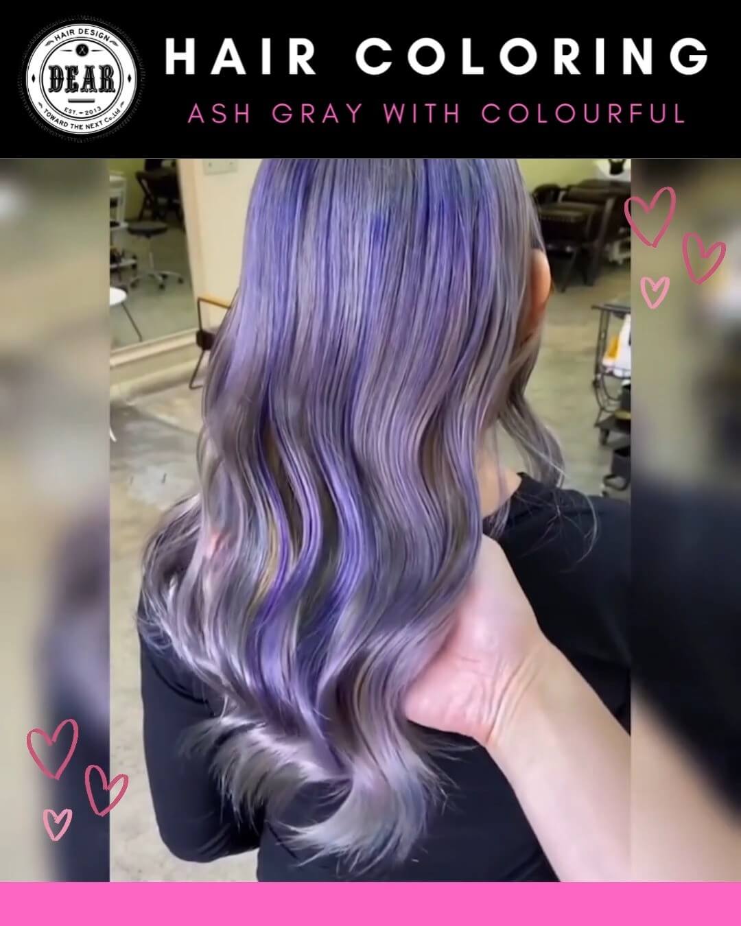 เปลี่ยนสีผมให้สวยสดใส Ash Gray with Colourful ️ เนรมิตรผมสวยให้คุณรู้สึกมั่นใจในวันพิเศษที่ DEAR Hair Design  สีผมแบบ Ash Gray with Colourful ด้วยการเล่นมากมาย ครั้งนี้ได้หยิบสีเหลืองแดง️น้ำเงินม่วงส้ม🧡 มาลงบนเส้นผม ทำให้สีผมสวยสดใสและดูน่าค้นหา! รับรองว่าสีผมสวยปังไม่ซ้ำใครแน่นอนค่า  ทุกขั้นตอนดูแลโดยสไตลิสต์มากฝีมือ คุณลูกค้าจะได้สีผมที่คุณต้องการได้อย่างแน่นอนค่ะ  ลูกค้าสามารถจองคิวผ่านทางไลน์ ทางโทรศัพท์ หรือผ่านเว็บไซต์ได้เลยนะคะ  ️ 022586780
️ Line@(ภาษาไทย)：https://lin