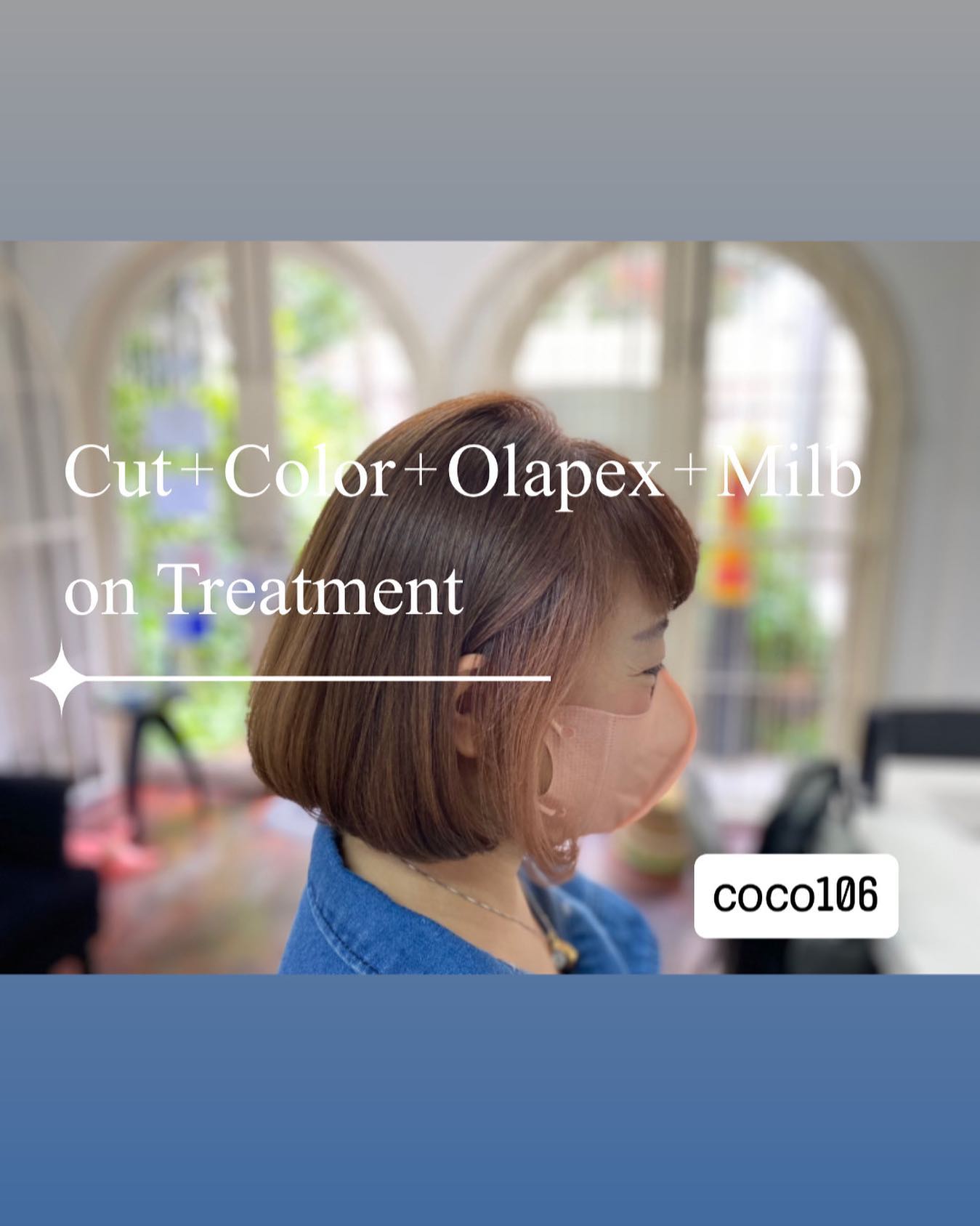 Cut +Color+Olapex+Mlibon
Treatment 
ทำผมโดยช่างญา ช่างทำผมสไตล์ญี่ปุ่น  สวัสดีค่ะ ทางร้านพร้อมให้บริการแล้วนะคะ 
ลูกค้าสามารถ โทรเข้ามาสอบถาม หรือจองคิวทำผมได้เลยค่ะ ️
ทางร้านยินดีให้บริการมากๆค่ะ 
ร้านเปิดให้บริการ 9.00-18.30 
ร้านปิดทุกวันพุธ และพฤหัส  ขอบคุณลูกค้าทุกท่านที่เข้ามาใช้บริการค่ะ
สอบถามเพิ่มเติมหรือจองคิวทำผม
ได้ที่เบอร์โทรศัพ 02-662-7106
ลูกค้าสามารถจอดรถที่ร้านได้เลยนะคะ  อีก1ช่องทางการติดต่อ, เช็คโปรโมชั่นทางร้านหรือจองคิวทำผม สามารถแอดไลน์ของทางร้านได้เลยค่ะ
LINE account
https://lin.ee/3Cm0Ksiac  #106hair #coco106 #sukhumvit39 #ร้านทำผม106coco #ร้านทำผม106 #สระโซดาสปา #ไฮไลท์สีผม #ทำสีผม #ร้านทำผม #ร้านทำผมในกรุงเทพ #ร้านเสริมสวยในกรุงเทพ