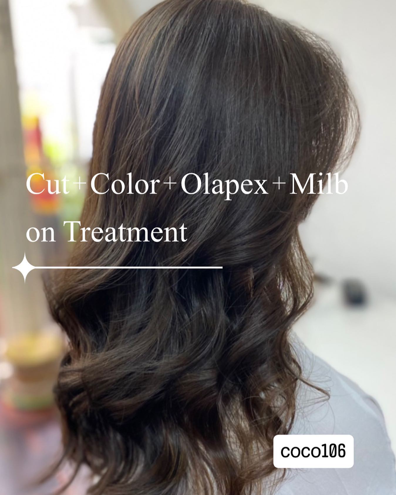 Cut +Color+Olapex+Mlibon
Treatment 
ทำผมโดยช่างญา ช่างทำผมสไตล์ญี่ปุ่น  สวัสดีค่ะ ลูกค้าที่สนใจอยากเปลี่ยนลุค เปลี่ยนสไตล์ทรงผมแต่ยังหาร้านไม่ได้ หรืออยากเปลี่ยนลุคแต่ยังไม่มีทรงไม่มีแบบ ลูกค้าสามารถโทรเข้ามาสอบถามกับช่างก่อนได้เลยค่ะ หรือเข้ามาใช้บริการที่ร้านได้เลยนะคะ  ทางร้านยินดีมากๆค่ะ
ขอบคุณลูกค้าทุกท่านที่เข้ามาใช้บริการค่ะ  ร้านเปิดให้บริการ 9.00-18.30  ลูกค้าสามารถจองคิวเข้ามาได้เลยค่ะ  ขอบคุณลูกค้าทุกท่านที่เข้ามาใช้บริการค่ะ
สอบถามเพิ่มเติมหรือจองคิวทำผม
ได้ที่เบอร์โทรศัพ 02-662-7106
ลูกค้าสามารถจอดรถที่ร้านได้เลยนะคะ  อีก1ช่องทางการติดต่อ, เช็คโปรโมชั่นทางร้านหรือจองคิวทำผม สามารถแอดไลน์ของทางร้านได้เลยค่ะ
LINE account
https://lin.ee/3Cm0Ksiac  #106hair #coco106 #sukhumvit39 #ร้านทำผม106coco #ร้านทำผม106 #สระโซดาสปา #ไฮไลท์สีผม #ทำสีผม #ร้านทำผม #ร้านทำผมในกรุงเทพ #ร้านเสริมสวยในกรุงเทพ