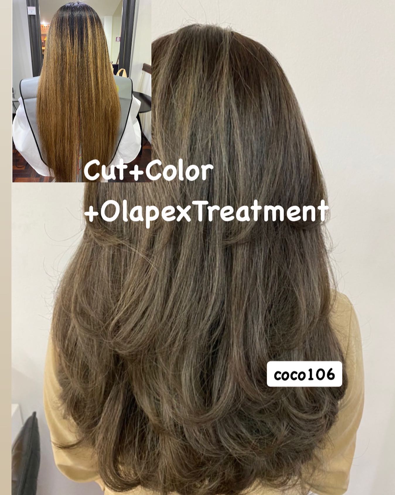 Cut +Color+Olapex Treatment 
ทำผมโดยช่างญา ช่างทำผมสไตล์ญี่ปุ่น '  Free Parking 
ลูกค้าสามารถจอดรถที่ร้านได้เลยค่ะ  ร้านเปิดให้บริการ 9.00-18.30 
ขอบคุณลูกค้าทุกท่านที่เข้ามาใช้บริการค่ะ
สอบถามเพิ่มเติมหรือจองคิวทำผม
ได้ที่เบอร์โทรศัพ 02-662-7106  อีก1ช่องทางการติดต่อ, เช็คโปรโมชั่นทางร้านหรือจองคิวทำผม สามารถแอดไลน์ของทางร้านได้เลยค่ะ
LINE account
https://lin.ee/3Cm0Ksiac  #106hair #coco106 #sukhumvit39 #ร้านทำผม106coco #ร้านทำผม106 #สระโซดาสปา #ไฮไลท์สีผม #ทำสีผม #ร้านทำผม #ร้านทำผมในกรุงเทพ #ร้านเสริมสวยในกรุงเทพ