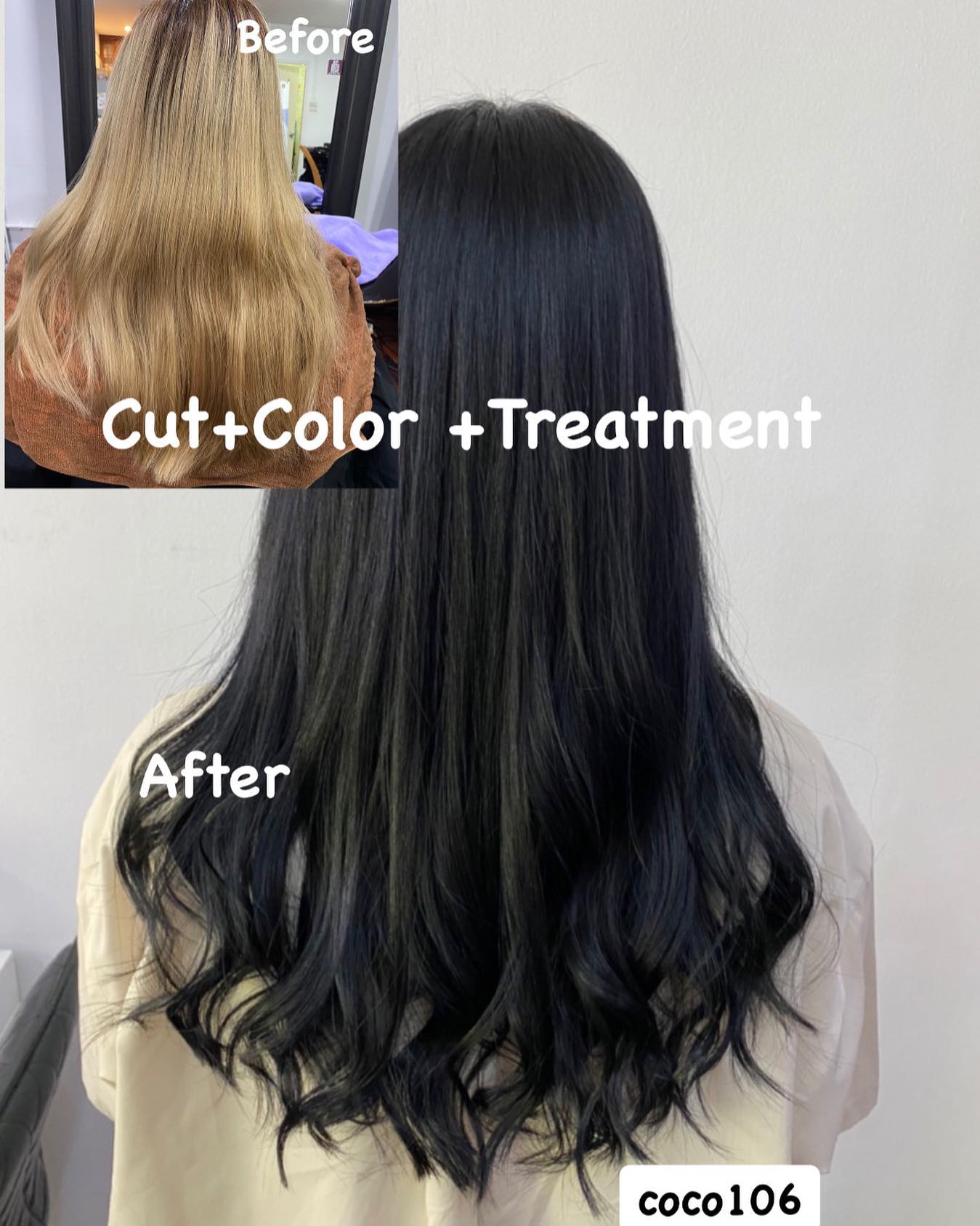 Cut +Color+Treatment 
ทำผมโดยช่างญา ช่างทำผมสไตล์ญี่ปุ่น '  สวัสดีค่ะ สำหรับลูกค้าวันนี้จากปกติทำโทนสว่างมาตลอด  วันนี้ลูกค้าอยากได้โทนเข้ม เพราะการทำงานที่ต้องดูเรียบร้อย  Free Parking 
ลูกค้าสามารถจอดรถที่ร้านได้เลยค่ะ  ร้านเปิดให้บริการ 9.00-18.30 
ขอบคุณลูกค้าทุกท่านที่เข้ามาใช้บริการค่ะ
สอบถามเพิ่มเติมหรือจองคิวทำผม
ได้ที่เบอร์โทรศัพ 02-662-7106  อีก1ช่องทางการติดต่อ, เช็คโปรโมชั่นทางร้านหรือจองคิวทำผม สามารถแอดไลน์ของทางร้านได้เลยค่ะ
LINE account
https://lin.ee/3Cm0Ksiac  #106hair #coco106 #sukhumvit39 #ร้านทำผม106coco #ร้านทำผม106 #สระโซดาสปา #ไฮไลท์สีผม #ทำสีผม #ร้านทำผม #ร้านทำผมในกรุงเทพ #ร้านเสริมสวยในกรุงเทพ