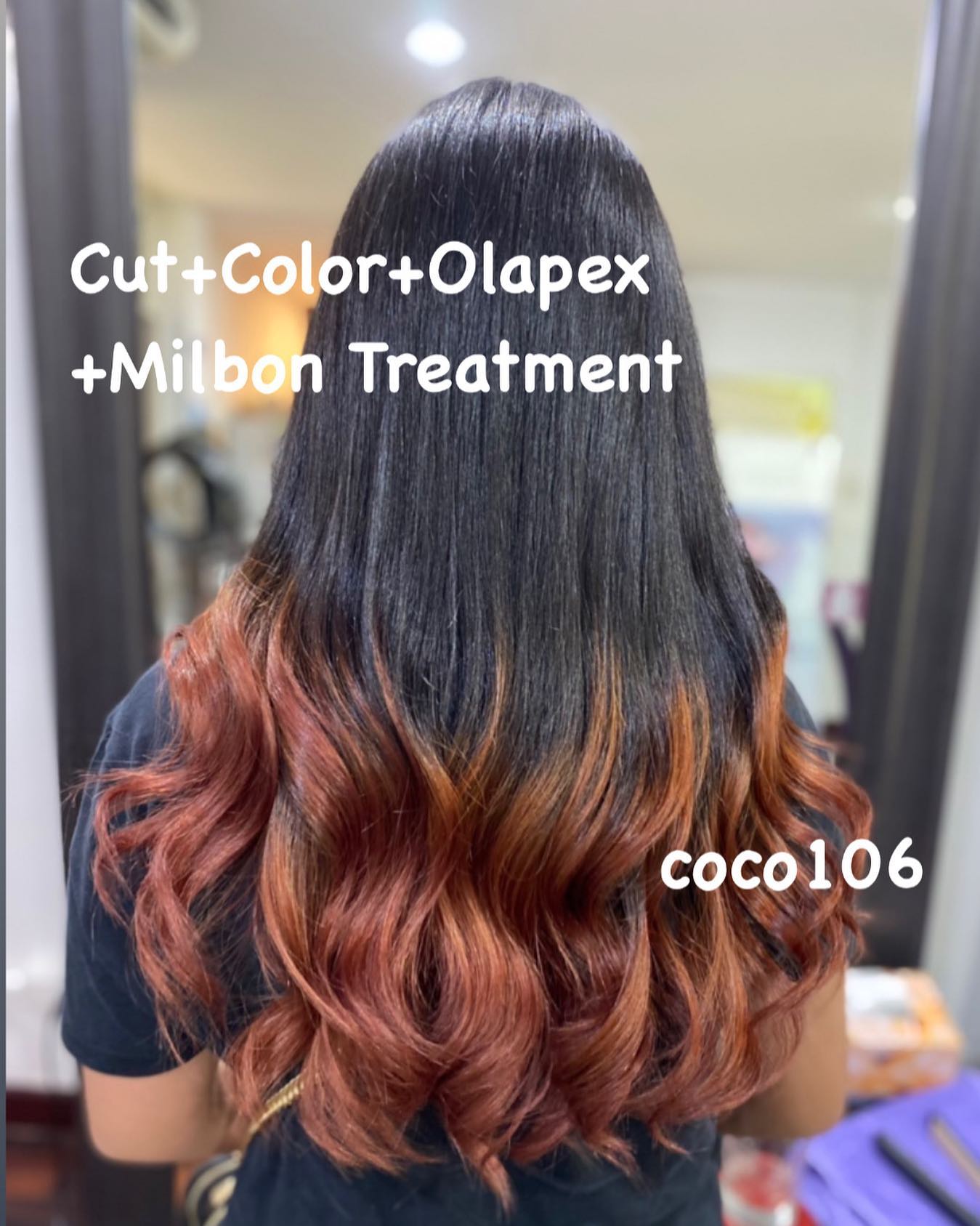 Cut+Color+Olapex+Milbon Treatment 
ทำผมโดยช่างญา ช่างทำผมสไตล์ญี่ปุ่น '
 ——————/——————/—————-
Free Parking 
ลูกค้าสามารถจอดรถที่ร้านได้เลยค่ะ 
ร้านเปิดให้บริการ 9.00-18.30 
ขอบคุณลูกค้าทุกท่านที่เข้ามาใช้บริการค่ะ
สอบถามเพิ่มเติมหรือจองคิวทำผม
ได้ที่เบอร์โทรศัพ 02-662-7106  อีก1ช่องทางการติดต่อ, เช็คโปรโมชั่นทางร้านหรือจองคิวทำผม สามารถแอดไลน์ของทางร้านได้เลยค่ะ
LINE account
https://lin.ee/3Cm0Ksiac  #106hair #coco106 #sukhumvit39 #ร้านทำผม106coco #ร้านทำผม106 #สระโซดาสปา #ไฮไลท์สีผม #ทำสีผม #ร้านทำผม #ร้านทำผมในกรุงเทพ #ร้านเสริมสวยในกรุงเทพ