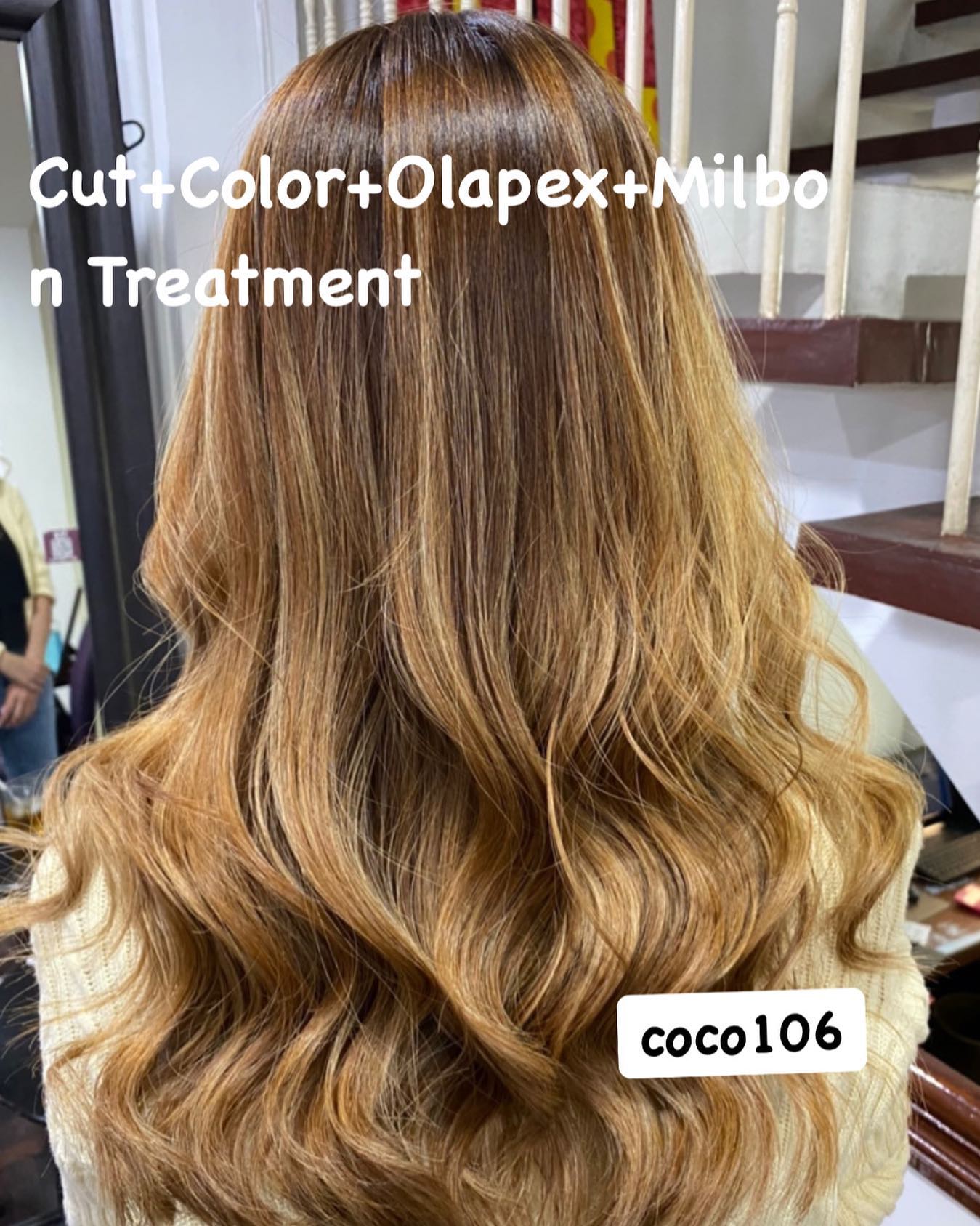 Cut+Color+Olapex+Milbon Treatment 
ทำผมโดยช่างญา ช่างทำผมสไตล์ญี่ปุ่น '
 ——————/——————/—————-
Free Parking 
ลูกค้าสามารถจอดรถที่ร้านได้เลยค่ะ 
ร้านเปิดให้บริการ 9.00-18.30 
ขอบคุณลูกค้าทุกท่านที่เข้ามาใช้บริการค่ะ
สอบถามเพิ่มเติมหรือจองคิวทำผม
ได้ที่เบอร์โทรศัพ 02-662-7106  อีก1ช่องทางการติดต่อ, เช็คโปรโมชั่นทางร้านหรือจองคิวทำผม สามารถแอดไลน์ของทางร้านได้เลยค่ะ
LINE account
https://lin.ee/3Cm0Ksiac  #106hair #coco106 #sukhumvit39 #ร้านทำผม106coco #ร้านทำผม106 #สระโซดาสปา #ไฮไลท์สีผม #ทำสีผม #ร้านทำผม #ร้านทำผมในกรุงเทพ #ร้านเสริมสวยในกรุงเทพ