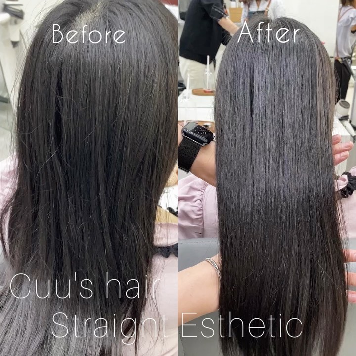 Straight Esthetic  เปรียบเทียบการยืดแบบstraight esthetic และ การยืดแบบทั่วไปค่อนข้างมีความแตกต่างกันมาก  straight Esthetic ผมจะนุ่มมากและดูตรงเป็นธรรมชาติ ด้วยตัวยาและส่วนผสมสูตรเฉพาะของร้านเรา ไม่ว่าจะมีผมหยักศกหรือผมที่ผ่านการถูกทำลาย ก็สามารถยืดให้ผมตรงสลวยและเงางามได้โดยที่ไม่ทำร้ายเส้นผม  เมื่อเส้นผมได้เปลี่ยนไปเป็นผมที่ตรงลวยแล้ว เพียงแค่เป่าเองที่บ้านให้แห้งผมก็สวยและเงางาม  หลังจากการยืด straight Esthetic รู้สึกผมนุ่มมากเหมือนเป็นผมที่เกิดใหม่ จนอยากสัมผัสตลอดทั้งวัน 🤣  ระยะเวลาที่อยู่ได้ โดยประมาณครึ่งปีถึง1ปี ขึ้นอยู่กับสภาพเส้นผมและการดูแลของแต่ละท่าน และหากดูแลเส้นผมหลังการยืดอย่างต่อเนื่อง ผมจะยิ่งเงางามและอยู่ได้นานยิ่งขึ้น  การที่จะมีสภาพเส้นผมที่สวยและอยู่ได้นานนั้น ยังต้องอาศัยความร่วมมือในการดูแลเส้นผมของคุณลูกค้าอย่างต่อเนื่อง  หลังจากยืดผมแล้วประมาณ2วัน สามารถม้วนผมหรือมัดผมได้ตามที่ต้องการ  บริเวณโคนผม หากมีผมหยักศกขึ้นใหม่ สามารถยืดแค่บริเวณโคนผมและปลายผมทำtreatment esthetic แทนนะคะ  Straight  Esthetic
10500 บาท → 7400 บาท
ตัด, ยืดผม,ให้คำปรึกษา, ดีท็อกซ์หนังศีรษะ, สระผม ,แชมพู ,ทรีทเม้นท์ ,เซ็ท,เป่า ,การรับประกัน (ฟรี) ปรึกษาทางไลน์ (ฟรี)  ระยะเวลาที่ใช้ : ประมาณ 4 ชั่วโมง  #bangkok #thonglor #bangkokhairsalon #ผม #เกาหลี #ม้วนผม เกาหลี #ร้านเสริมสวย #ดัดผม #สไตล์เกาหลี #hairesthetic #organic