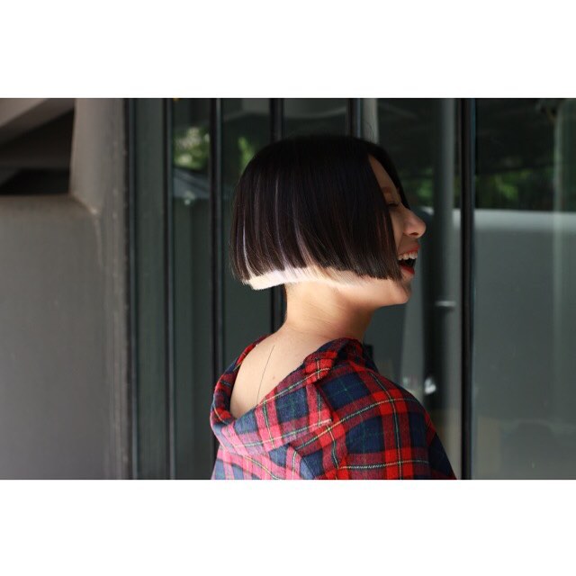 model:christine  #bangkok #bkk #hairstyle #shortbob