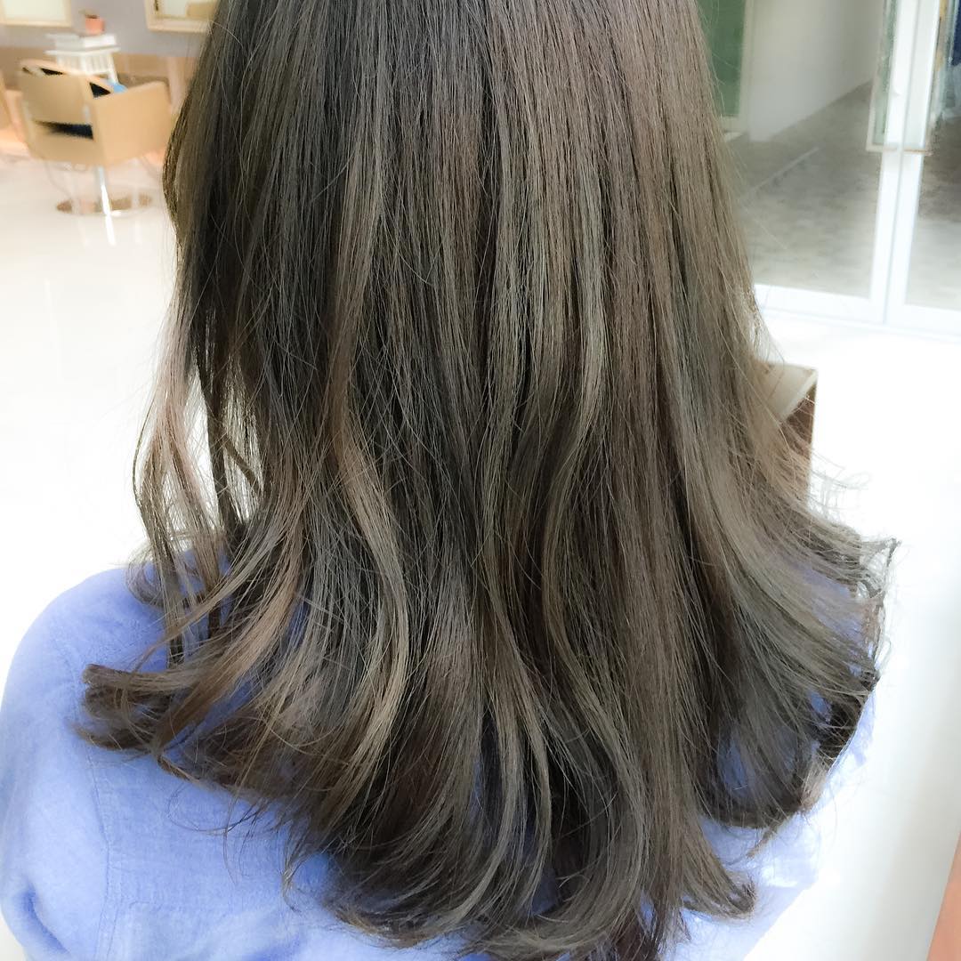 Graymosgreen  #lusrica  #hairsalon #haircolor  #gray #green #bangkok #thonglor  #thonglor13