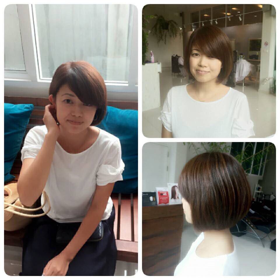 Our lovely customer , Goto Rie san, Thank you so much for coming to LUSRICA  Reservation no. 02-009-2616  #haircolor #hairstyle #salon #thailand #bangkok #stylist