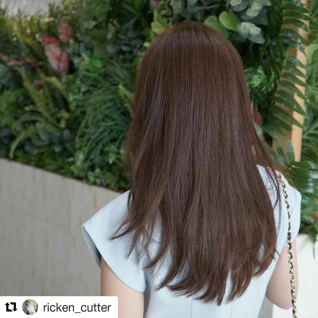 #Repost @ricken_cutter with @repostapp
・・・
本日のお客様。ビフォアが13LVの結構黄色状態でハイライトも入っていてそれを8LVの寒色寄りのブラウンに。小技を沢山使って均一になりました！お客様からはスワイを頂きました(^^)そしてタイ語を勉強しろと言われましたw
Hair @ricken_cutter Please see him @lusrica_salon 🙂 Tel