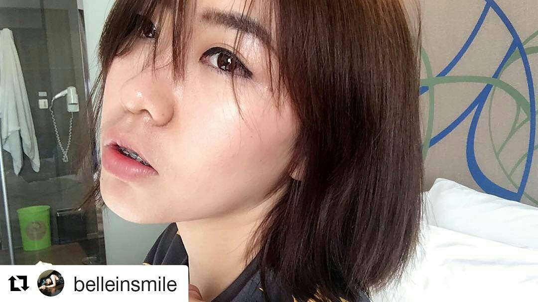 ขอบคุณที่แวะมานะคะ k'@belleinsmile 
#Repost @belleinsmile ・・・
เพิ่มความหน้าเด็ก ขอบคุณ @lusrica_salon มากนะคะสำหรับทรงผมและสีผมใหม่ 🏻