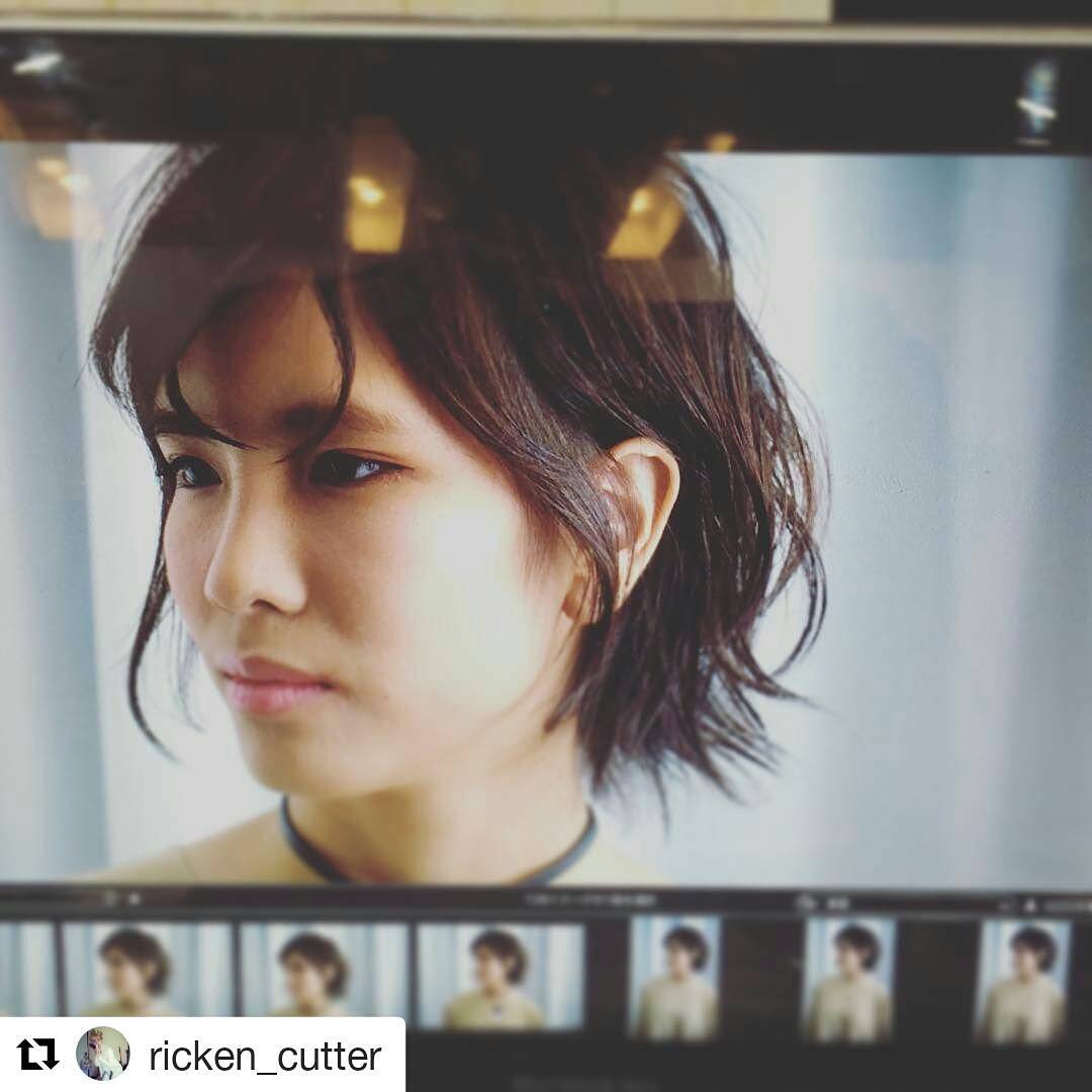 #Repost @ricken_cutter with @repostapp
・・・
タイが一大事だけど撮影中。カラーしてからもう一点。
Direction @ricken_cutter Please see him @lusrica_salon 🙂 Tel