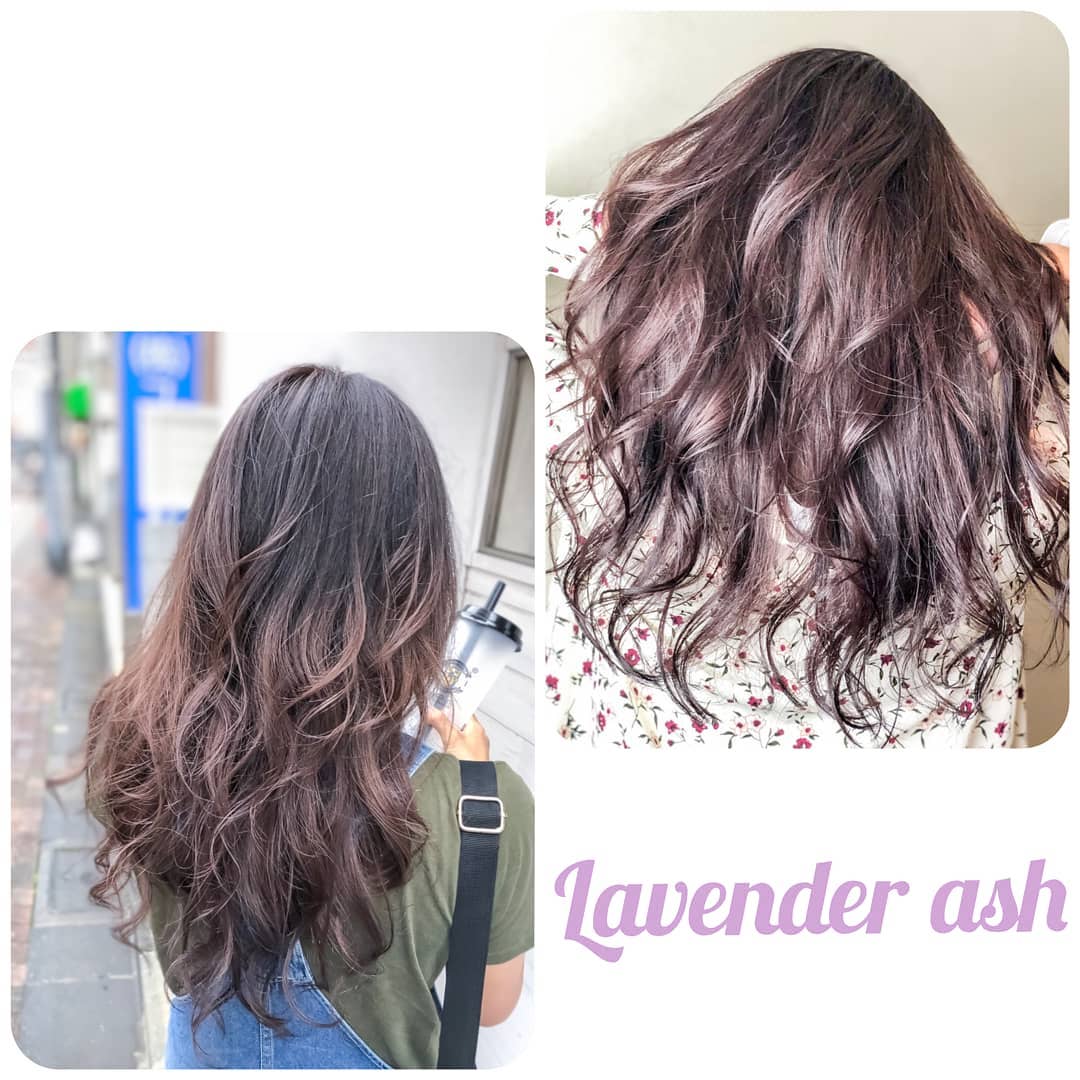 สี Lavender Ash เป็นสีที่เหมาะสำหรับลูกค้าที่ชอบความน่ารัก เป็นสีทำให้ดูเป็นสาวอ่อนหวานขึ้น การแต่งหน้าอ่อนๆเป็นธรรมชาติจะเข้ากับสีผมนี้มากค่ะ กำลังเป็นที่นิยมในหมู่สาวโตเกียวค่ะ 
Process:
Bleach x2
Lavender ash color x1
(3-4 hours) 
Cost: 5500~ THB