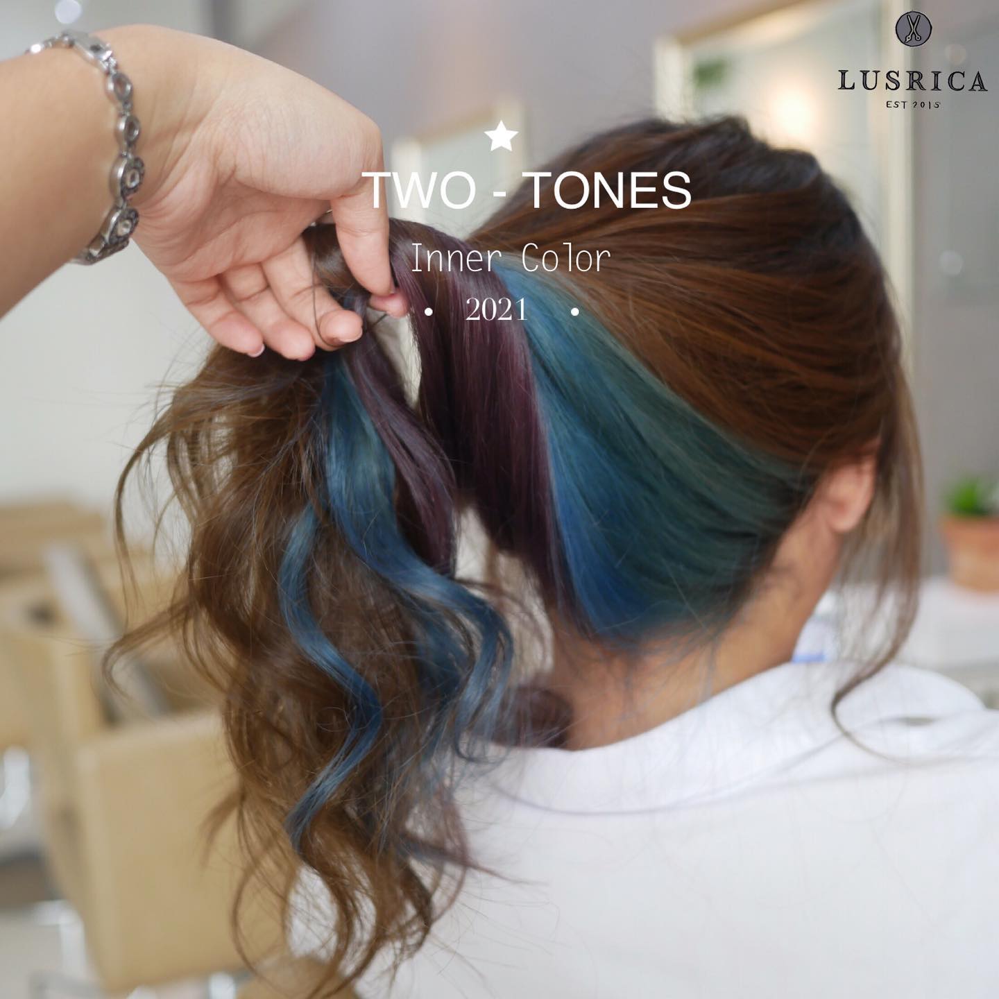 Two - Tone
 Inner Color
Use japanese technology to minimize damage and get the color you need for shing hair  ใช้เทคโนโลยีจากญี่ปุ่นเพื่อลดความเสียหายของเส้นผมและรับสีที่คุณต้องการสำหรับผมที่เงางาม  ขอบคุณคุณลูกค้าที่ไว้วางใจให้Lusricaดูแลนะคะ🏻‍♀️️  Salon : @lusrica_salon  Online booking : https://reservia