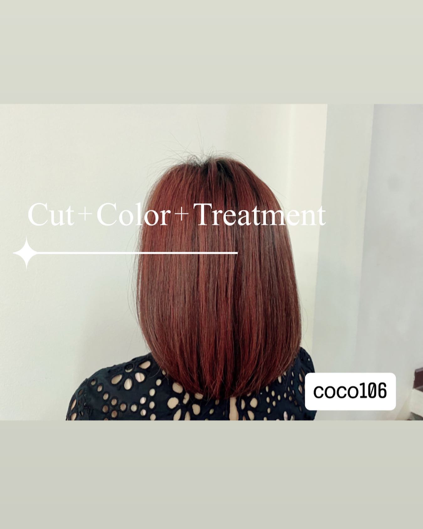 Cut+Color+Treatment 
' ทำผมโดยช่างญา ช่างทำผมสไตล์ญี่ปุ่น '  ขอบคุณลูกค้าทุกท่านที่เข้ามาใช้บริการค่ะ
สอบถามเพิ่มเติมหรือจองคิวทำผม
ได้ที่เบอร์โทรศัพ 02-662-7106
ลูกค้าสามารถจอดรถที่ร้านได้เลยนะคะ  อีก1ช่องทางการติดต่อ, เช็คโปรโมชั่นทางร้านหรือจองคิวทำผม สามารถแอดไลน์ของทางร้านได้เลยค่ะ
LINE account
https://lin.ee/3Cm0Ksiac  #106hair #coco106 #sukhumvit39 #ร้านทำผม106coco #ร้านทำผม106 #สระโซดาสปา #ไฮไลท์สีผม #ทำสีผม #ร้านทำผม #ร้านทำผมในกรุงเทพ #ร้านเสริมสวยในกรุงเทพ