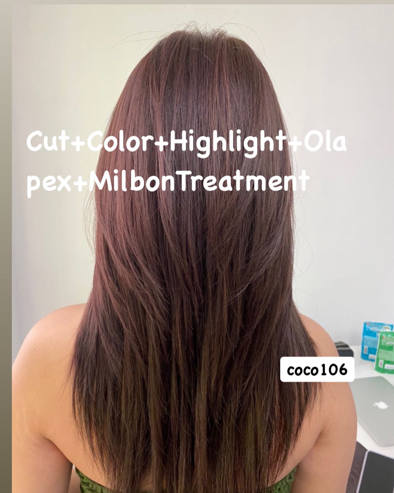 Cut +Highlight+Color+Olapex +Milbon Treatment 
ทำผมโดยช่างญา ช่างทำผมสไตล์ญี่ปุ่น '  Free Parking 
ลูกค้าสามารถจอดรถที่ร้านได้เลยค่ะ  ร้านเปิดให้บริการ 9.00-18.30 
ขอบคุณลูกค้าทุกท่านที่เข้ามาใช้บริการค่ะ
สอบถามเพิ่มเติมหรือจองคิวทำผม
ได้ที่เบอร์โทรศัพ 02-662-7106  อีก1ช่องทางการติดต่อ, เช็คโปรโมชั่นทางร้านหรือจองคิวทำผม สามารถแอดไลน์ของทางร้านได้เลยค่ะ
LINE account
https://lin.ee/3Cm0Ksiac  #106hair #coco106 #sukhumvit39 #ร้านทำผม106coco #ร้านทำผม106 #สระโซดาสปา #ไฮไลท์สีผม #ทำสีผม #ร้านทำผม #ร้านทำผมในกรุงเทพ #ร้านเสริมสวยในกรุงเทพ