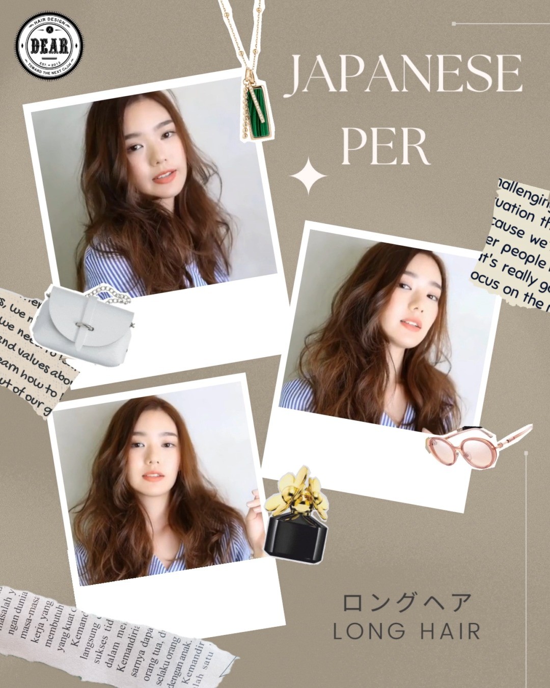 Digital Perm สาวผมสั้นหรือผมยาวก็ทำได้ สไตล์ไหนก็สวยได้ไม่ซ้ำใคร
.
วันนี้แนะนำทรงผมลอนแบบมีวอลลุ่มด้วยเทคนิคดิจิตอล!
☆การดัดลอนด้วยดิจิตอล ผลลัพธ์ที่ได้คือได้ลอนที่ดูสม่ำเสมอเป็นธรรมชาติ และอยู่ตัวได้นาน
.
เพิ่มลูกเล่นให้กับผมด้วยเทคนิคการดัดลอน จะช่วยให้เปลี่ยนลุคได้หลากหลายสไตล์ ไม่ว่าจะเป็นทรงสไตล์ฟุ้งสวยน่ารัก หรือ เซตลอนแบบสไตล์เท่ๆก็ได้เช่นกัน!
.
วางใจให้เราได้ดีไซน์ทรงผม
ด้วยเทคนิคการดัดจากญี่ปุ่น ได้ที่ DEAR HAIR DEGIN 
.
 ลูกค้าสามารถจองคิวได้ทุกช่องทางเลยนะคะ�
.
️ 022586780
️ Line@(ภาษาไทย): https://lin.ee/2zj0vkgxB (@dear_hair_th)
️ Line@(日本語): https://lin.ee/4V9ZmH84F (@dear_hair)
🖥 Website: www.dear-hair-design.com