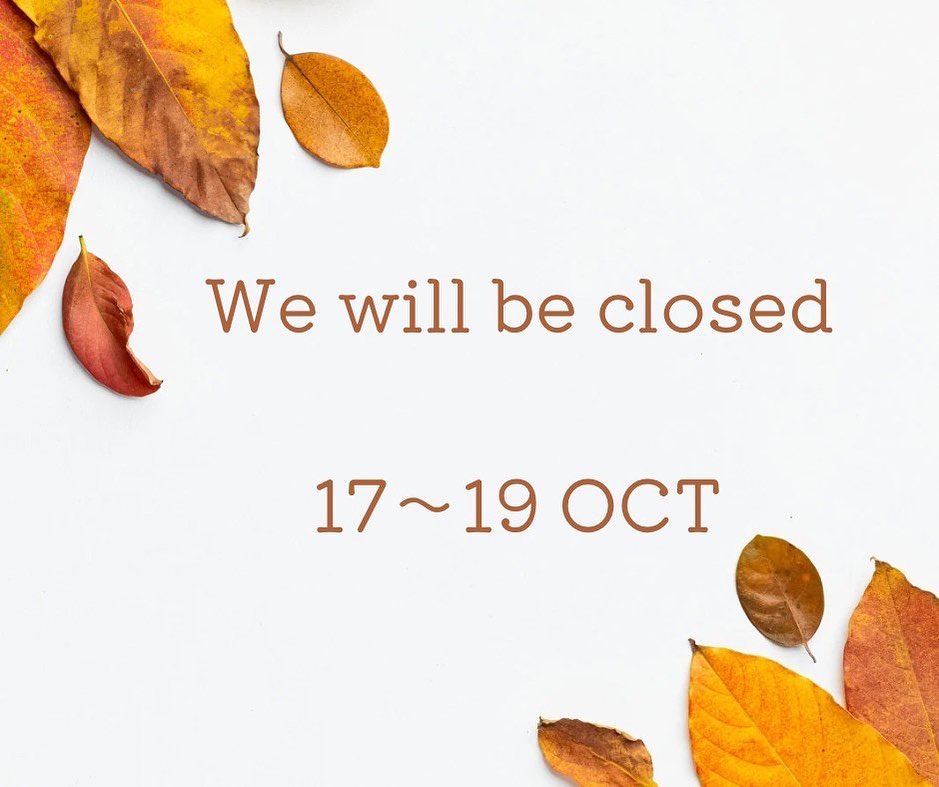 Autumn holidays  We will be closed from 17 - 19 Oct.
…………………………
ร้าน Hair Room Sora 299/7 ชั้น1, Sukhumvit Living Town, ซอยสุขุมวิท21(อโศก)
️ 02-169-1622
 Line : @575zzlqc (มี @)
️** บัตรเครดิตขั้นต่ำ 2000 บาท **
#Hairroomsora #Hairroomsorabangkok #🤖 #Hairstyle #Sukhumvitlivingtown #sukhumvit21 #Japanesesalon #DigitalPerm #デジパ #ヘアールームソラ #fashioncolor #ร้านซาลอนญี่ปุ่น #ซาลอน #ทำผมรับปริญญา #ทำผมออกงาน #รับทำผม #ดัดดิจิตอล #ยืดผม #ย้อมผม #Repost