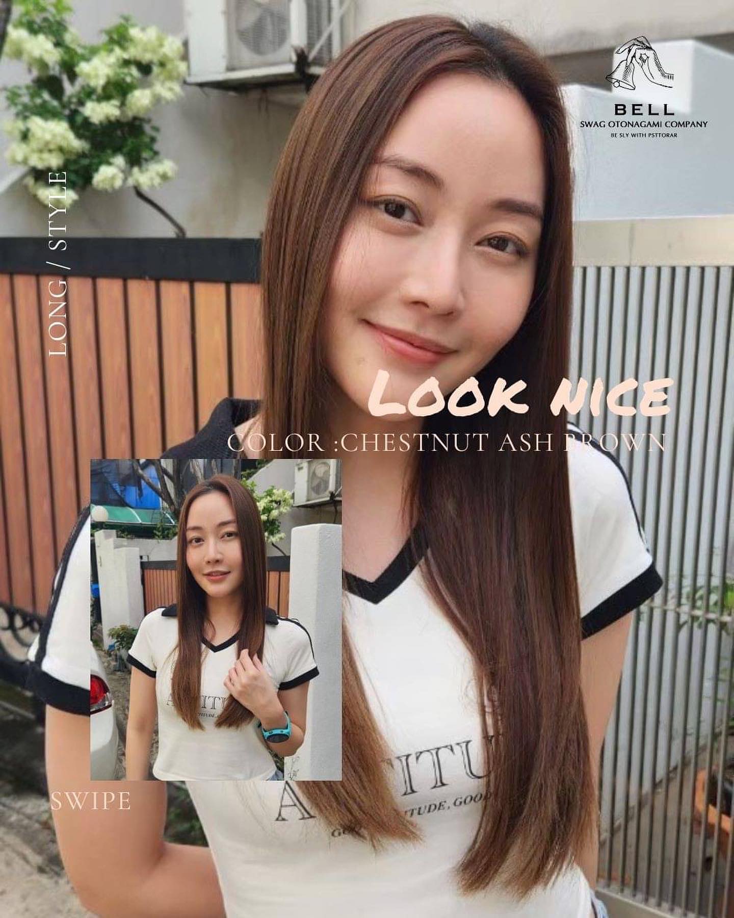 Chestnut Ash Brown  โทนสีน้ำตาลแดงสุดเก๋ ️  Chestnut ash brown ก็คือผมสีน้ำตาลของเมล็ดเกาลัดนั่นเอง เป็นน้ำตาลประกายแดงนิดๆ สวยหวานน่ารักจับใจจริงๆ ค่ะ  สามารถติดต่อสอบถามและจองคิวมาได้เลยนะคะ 
TEL 02-000-3001  F.B BELL Otonagami salon  LINE ID@skk6845h  #ร้านทำผมญี่ปุ่น #ร้านทำสีผมไม่เสีย #ออกแบบทรงผม #สีผมสุดฮิต  #สีผมสวยๆ #ผมสวย #ตัดผม #สีผมสไตล์ญี่ปุ่น #ทรงผมสวยๆ #ช่างญี่ปุ่น