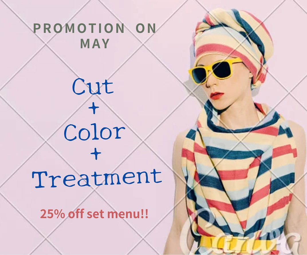 Promotion on MAY  This set menu is 25% off  Cut + Color ＋Treatment
+SodaSpa
…………………………
ร้าน Hair Room Sora 299/7 ชั้น1, Sukhumvit Living Town, ซอยสุขุมวิท21(อโศก)
️ 02-169-1622
 Line : @575zzlqc (มี @)
️** บัตรเครดิตขั้นต่ำ 2000 บาท **
#Hairroomsora #Hairroomsorabangkok #🤖 #Hairstyle #Sukhumvitlivingtown #sukhumvit21 #Japanesesalon #DigitalPerm #デジパ #ヘアールームソラ #fashioncolor #ร้านซาลอนญี่ปุ่น #ซาลอน #ทำผมรับปริญญา #ทำผมออกงาน #รับทำผม #ดัดดิจิตอล #ยืดผม #ย้อมผม #Repost