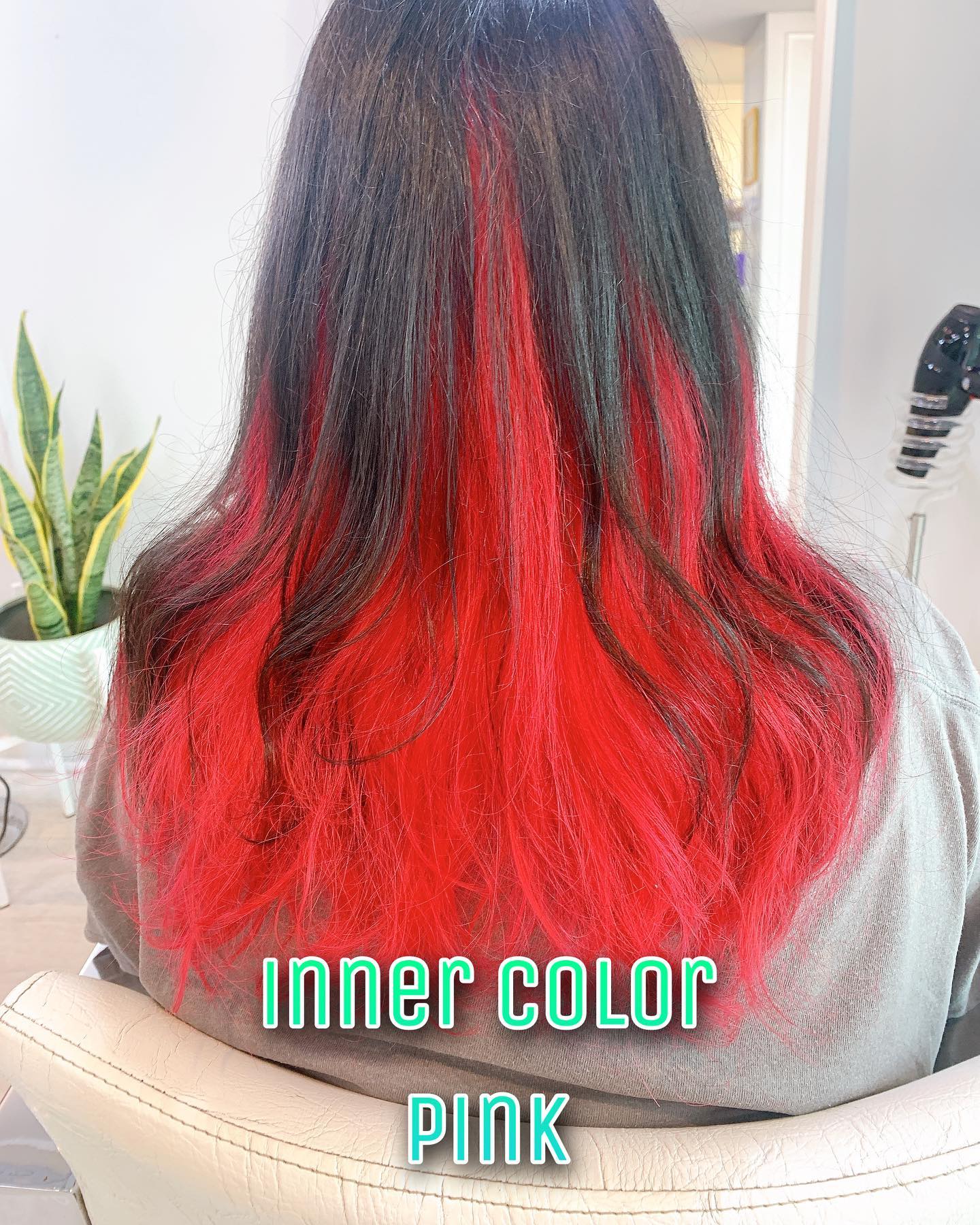 pinkにさせてもらいました。  #innercolor #haircolor @cloverhair2
