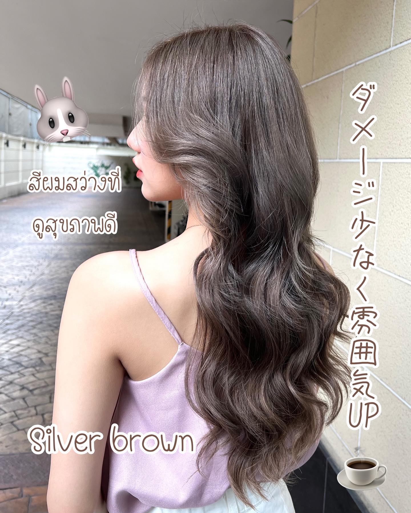 ฟอกสีผมอาจจะทำให้ผมแลดูแห้งเสีย สามารถทำสี Silver Brown เพื่อให้ผมกลับมาสวยและดูสุขภาพดีได้ค่ะ️  Stylist Yamada  YAMS hair&cafe  For booking/ご予約、お問い合わせ↓
LINE ID:@qai5573z
Tel:02-163-4973  Business hours/営業時間↓
9:00 - 18:00
Closed on Wednesday,2nd & 4th Thursday  #ร้านทำผมญี่ปุ่น #YAMShaircafe #ตัดผมญี่ปุ่น #ยืดผมญี่ปุ่น #ดัดผมญี่ปุ่น #ร้านทำผม #バンコク生活 #バンコク在住 #バンコク暮らし #バンコク子連れ美容室 #バンコク美容室