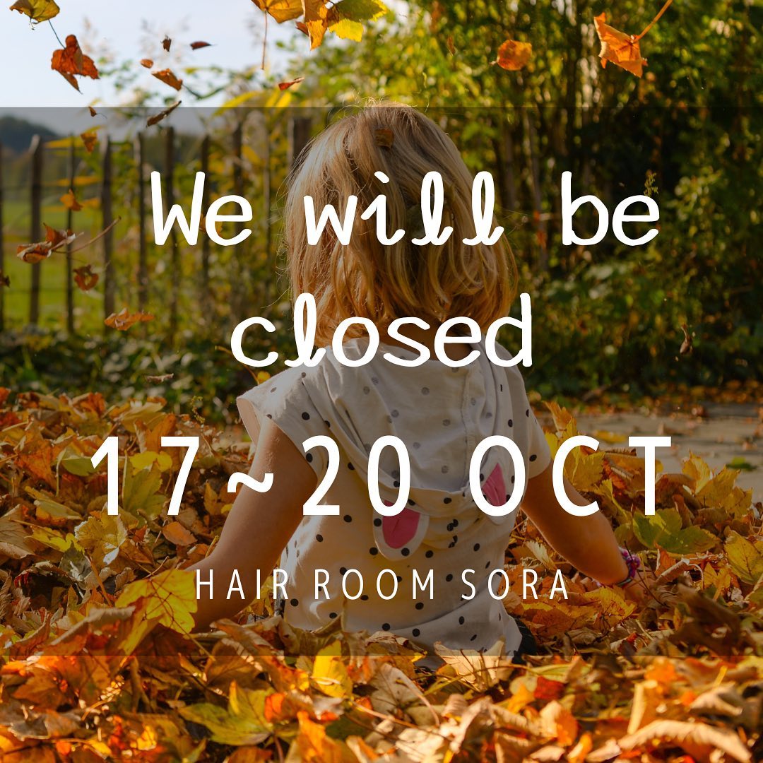 Autumn holidays  We will be closed 17~20 October.
Please use  LINE for reservations and consultations.
…………………………
ร้าน Hair Room Sora 299/7 ชั้น1, Sukhumvit Living Town, ซอยสุขุมวิท21(อโศก)
️ 02-169-1622
 Line : @575zzlqc (มี @)
️** บัตรเครดิตขั้นต่ำ 2000 บาท **
#Hairroomsora #Hairroomsorabangkok #🤖 #Hairstyle #Sukhumvitlivingtown #sukhumvit21 #Japanesesalon #DigitalPerm #デジパ #ヘアールームソラ #fashioncolor #ร้านซาลอนญี่ปุ่น #ซาลอน #ทำผมรับปริญญา #ทำผมออกงาน #รับทำผม #ดัดดิจิตอล #ยืดผม #ย้อมผม #Repost