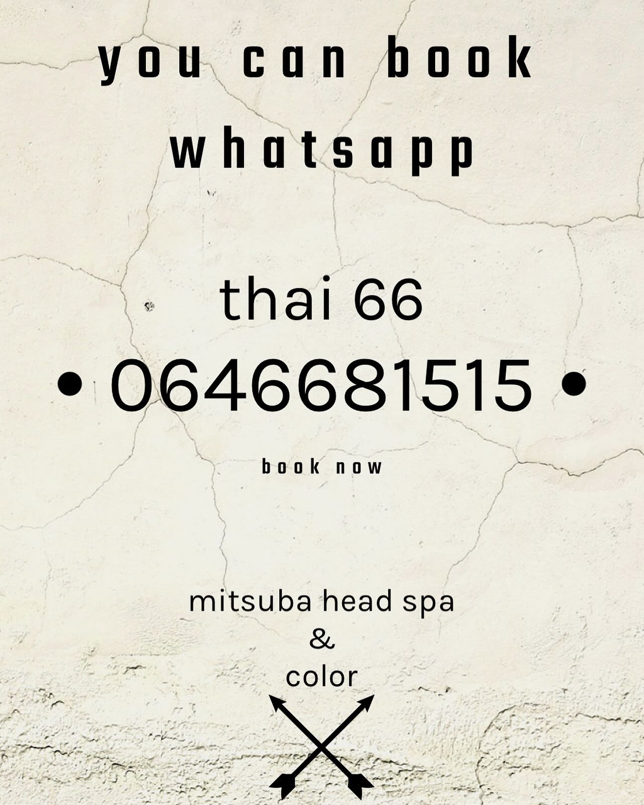 You can also make a reservation via whatsapp
#headspa #headmassage #stophairfall #stophairloss  #haircolor #sukhumvit31