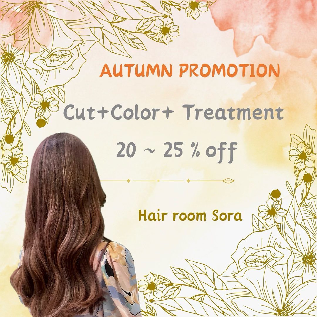 November promotion  This set menu is 20%〜25% OFF️  🤎Cut + Color + Treatment (Milbon)🤎  …………………………
ร้าน Hair Room Sora 299/7 ชั้น1, Sukhumvit Living Town, ซอยสุขุมวิท21(อโศก)
️ 02-169-1622
 Line : @575zzlqc (มี @)
️** บัตรเครดิตขั้นต่ำ 2000 บาท **
#Hairroomsora #Hairroomsorabangkok #🤖 #Hairstyle #Sukhumvitlivingtown #sukhumvit21 #Japanesesalon #DigitalPerm #デジパ #ヘアールームソラ #fashioncolor #ร้านซาลอนญี่ปุ่น #ซาลอน #ทำผมรับปริญญา #ทำผมออกงาน #รับทำผม #ดัดดิจิตอล #ยืดผม #ย้อมผม #Repost