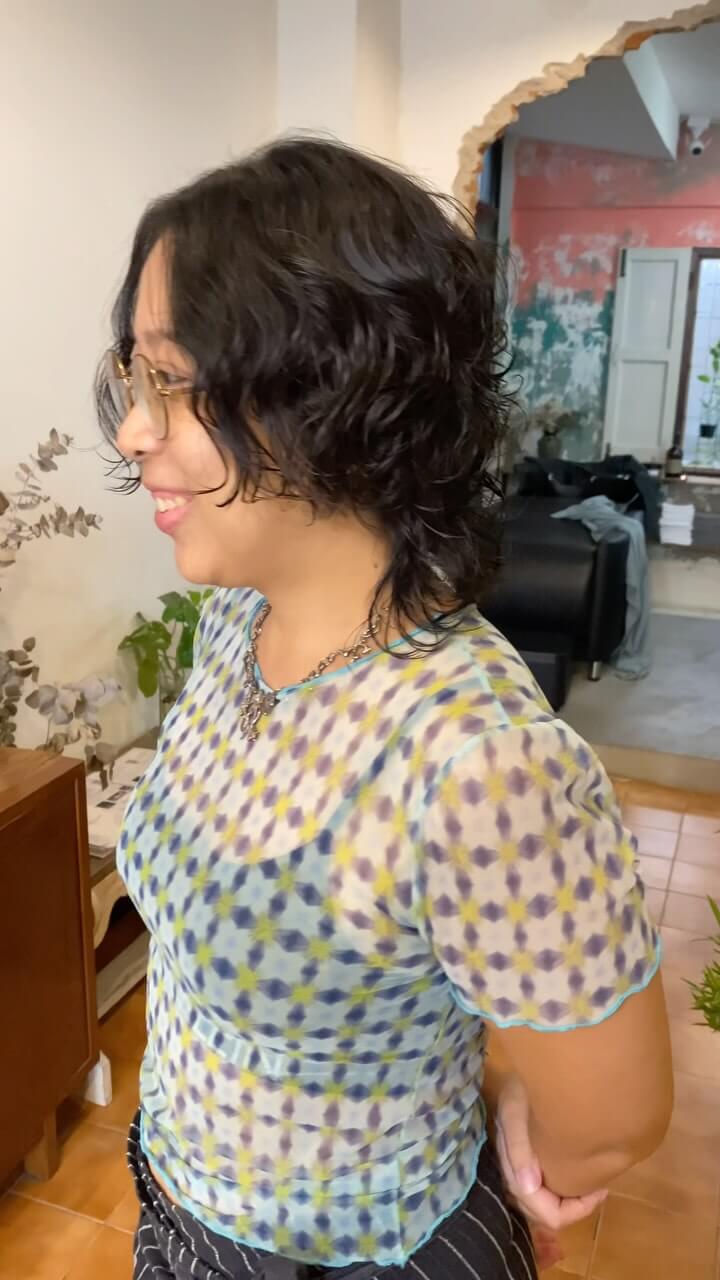 Thank you for coming 
.
.
.
Hair cut ‍♀️ 
By @thippamars 
.
.
#cuchuhairdesign #haircut #wolfcut #hushcut #himecut