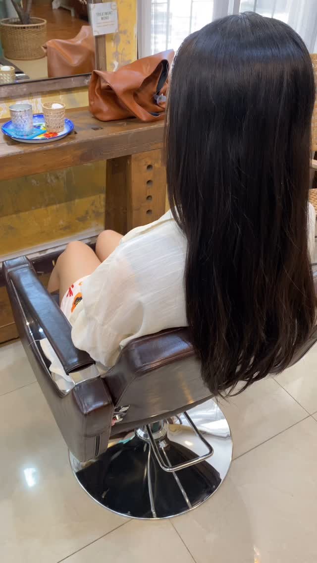 Thank you for coming ️  Hair Donation Digital perm  #cuchuhairdesign #digitalperm #hairdonation #sukhumvit26