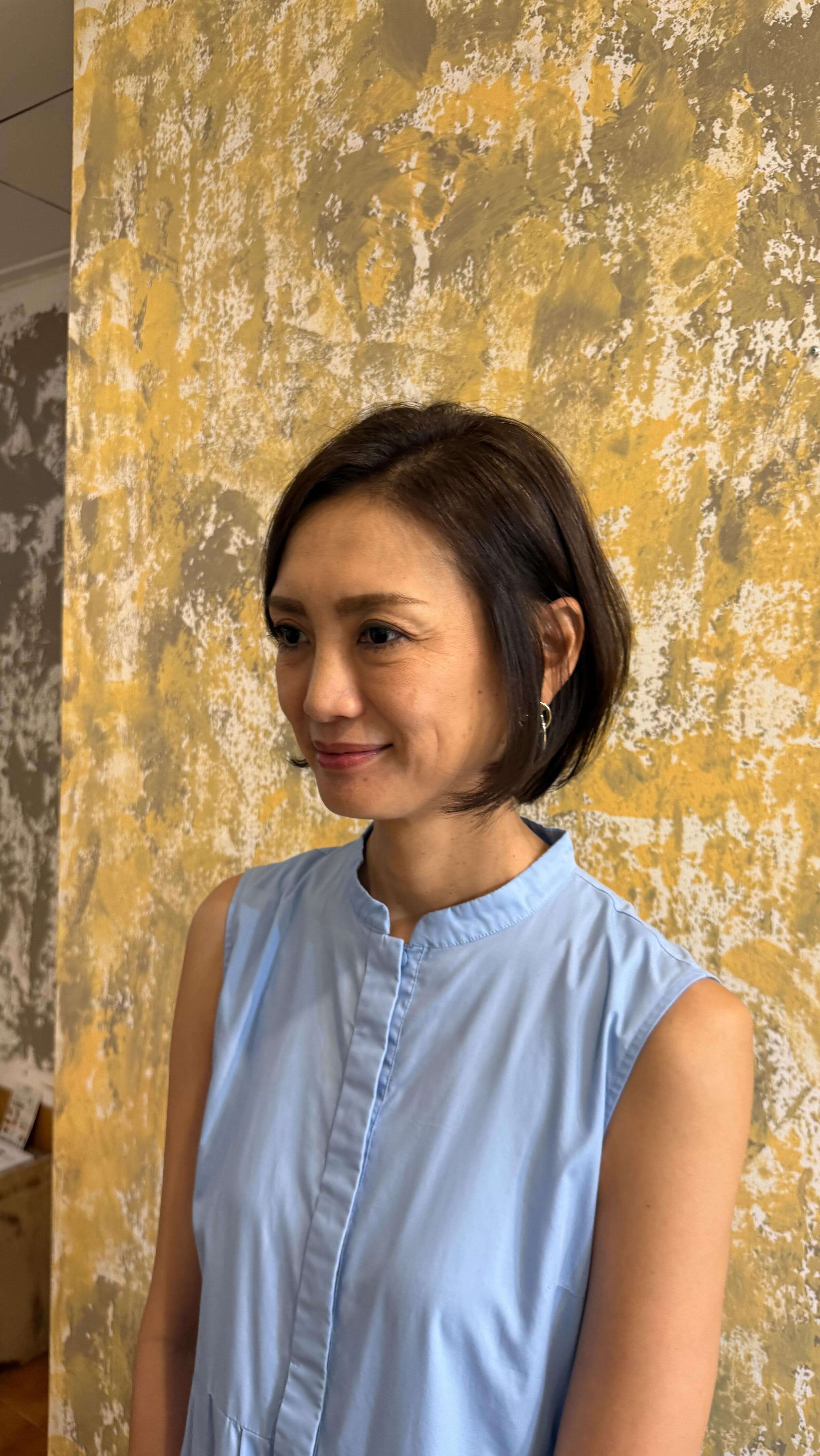 Thank you for coming ❣️  Bob style ‍♀️  #cuchuhairdesign #hairsalonbangkok #sukhumvit26 #headspa #haircolor