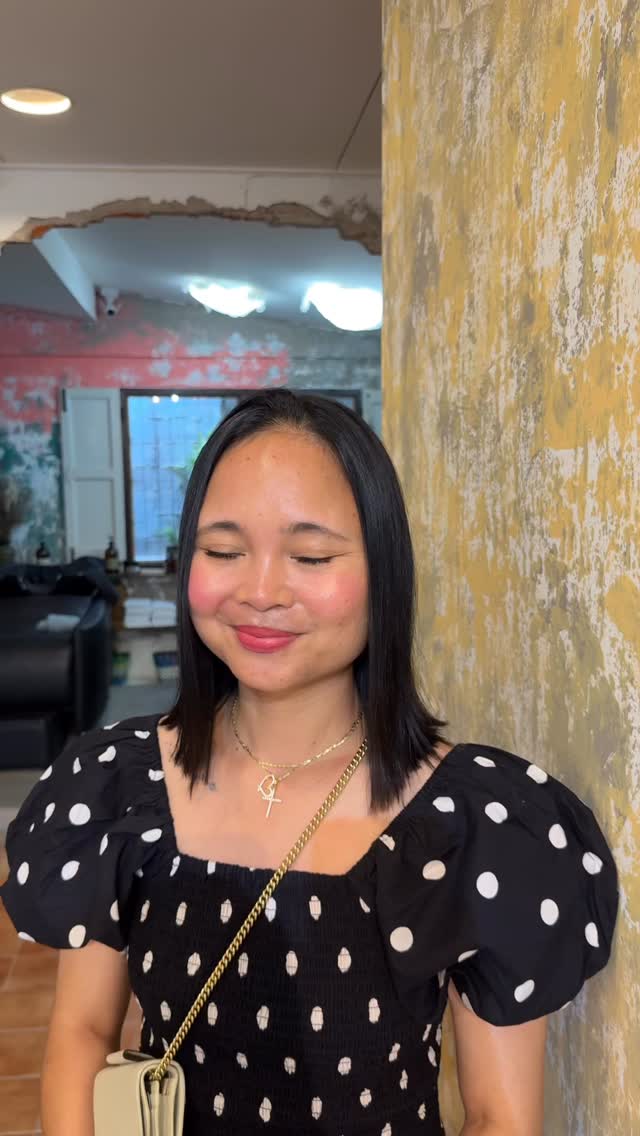 Thank you for coming ️  Straight perm & Treatment  #cuchuhairdesign #straightperm #sukhumvit26 #bangkoksalon