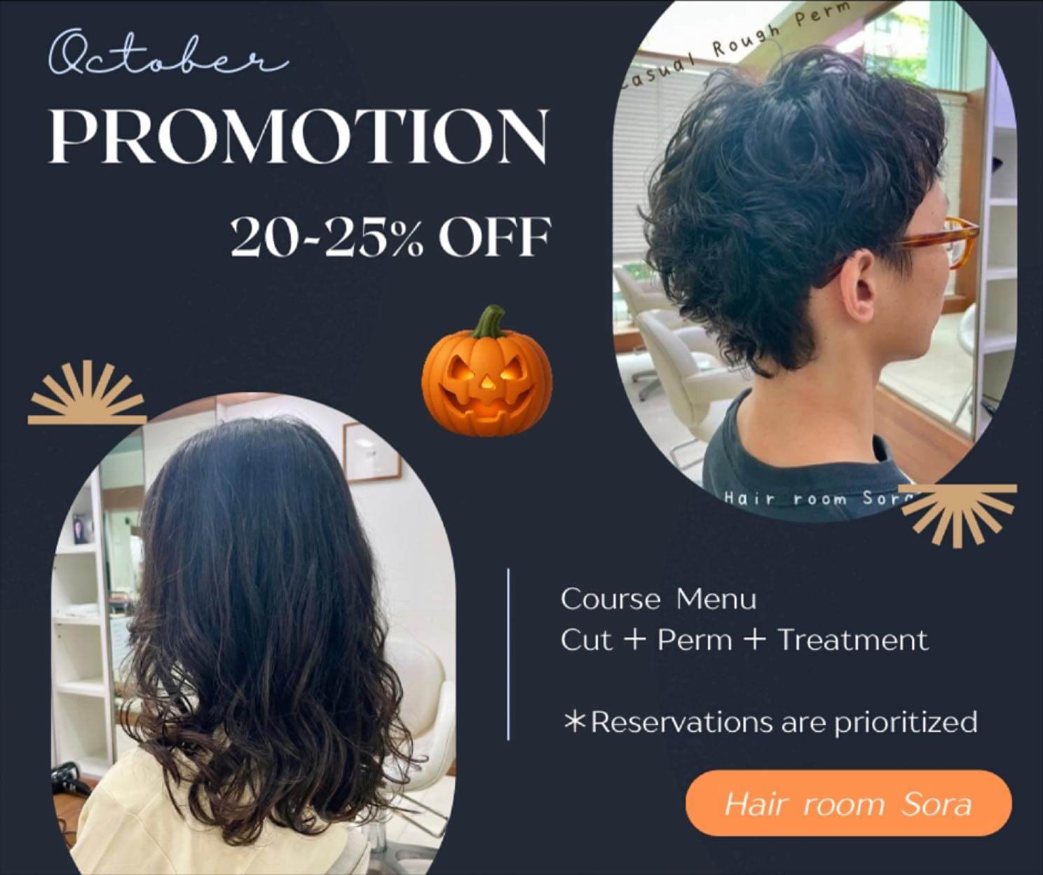 October Promotion  This set menu is 20〜25 % OFF️
↓↓↓↓↓↓↓↓↓↓↓↓↓↓↓↓  Cut + Perm + Treatmemt + Sodacare  Cut + Digital Perm + Treatment + Sodacare  …………………………
ร้าน Hair Room Sora 299/7 ชั้น1, Sukhumvit Living Town, ซอยสุขุมวิท21(อโศก)
️ 02-169-1622
 Line : @575zzlqc (มี @)
️** บัตรเครดิตขั้นต่ำ 2000 บาท **
#Hairroomsora #Hairroomsorabangkok #🤖 #Hairstyle #Sukhumvitlivingtown #sukhumvit21 #Japanesesalon #DigitalPerm #デジパ #ヘアールームソラ #fashioncolor #ร้านซาลอนญี่ปุ่น #ซาลอน #ทำผมรับปริญญา #ทำผมออกงาน #รับทำผม #ดัดดิจิตอล #ยืดผม #ย้อมผม #repost