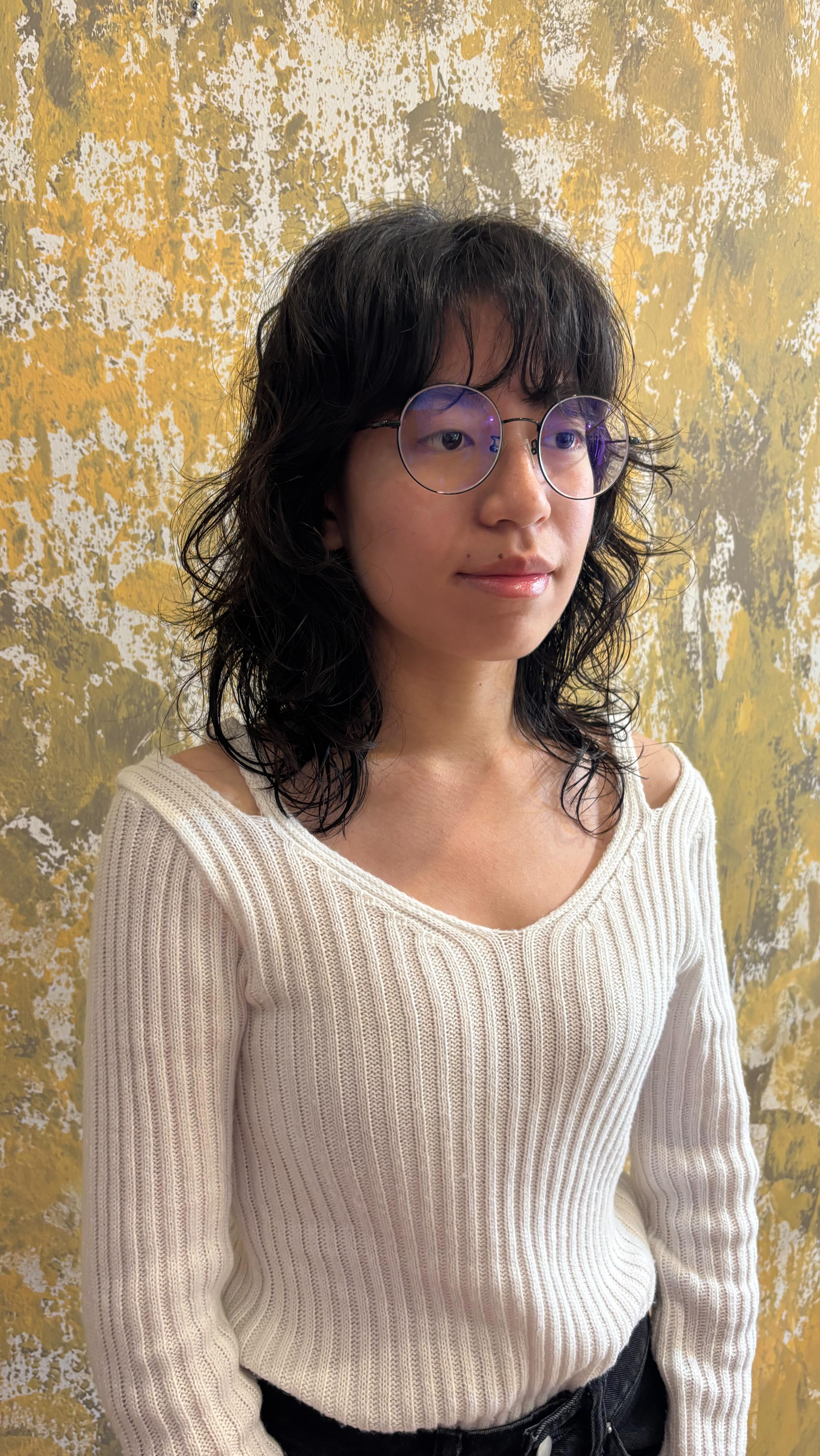 Thank you for coming  Wolf cut and perm  CUCHU Hair Design 
Sukhumvit 26
0923581442
LINE @774kdscr