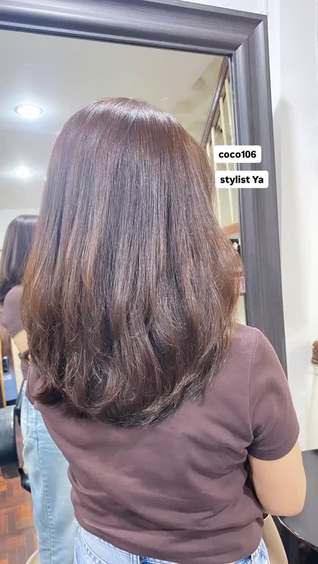 Long hair  low leyer
Cut+soda shower+digitalperm +color+zumi spa shampoo + milbon treatment 
 ทำผมโดยช่างญา ช่างทำผมสไตล์ญี่ปุ่น 
️ Free parking available 
ร้านเปิดให้บริการ 9.00-18.30 
สำรองคิวได้ที่เบอร์
️02-662-7106
24hours web reservation
https://reservia.jp/reserve/menu/2c7018bae1?start_page=2&is_guest=1
LINE account
https://lin.ee/3Cm0Ksiac  #coco106 #106hair #digitalperm #coolperm #color