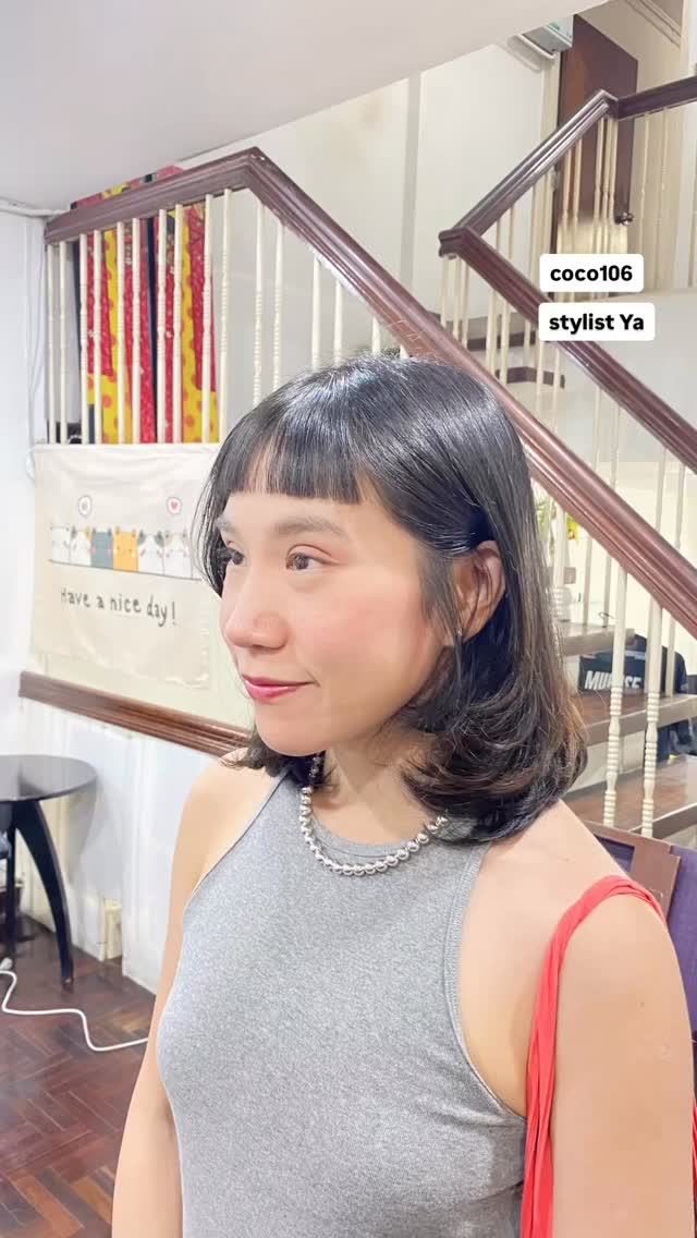 Shot hairbob on leyer
Cut+soda shower + zumi spa shampoo+milbon treatment 
 ทำผมโดยช่างญา ช่างทำผมสไตล์ญี่ปุ่น 
️ Free parking available 
ร้านเปิดให้บริการ 9.00-18.30 
สำรองคิวได้ที่เบอร์
️02-662-7106
24hours web reservation
https://reservia.jp/reserve/menu/2c7018bae1?start_page=2&is_guest=1
LINE account
https://lin.ee/3Cm0Ksiac  #coco106 #106hair #digitalperm #coolperm #color