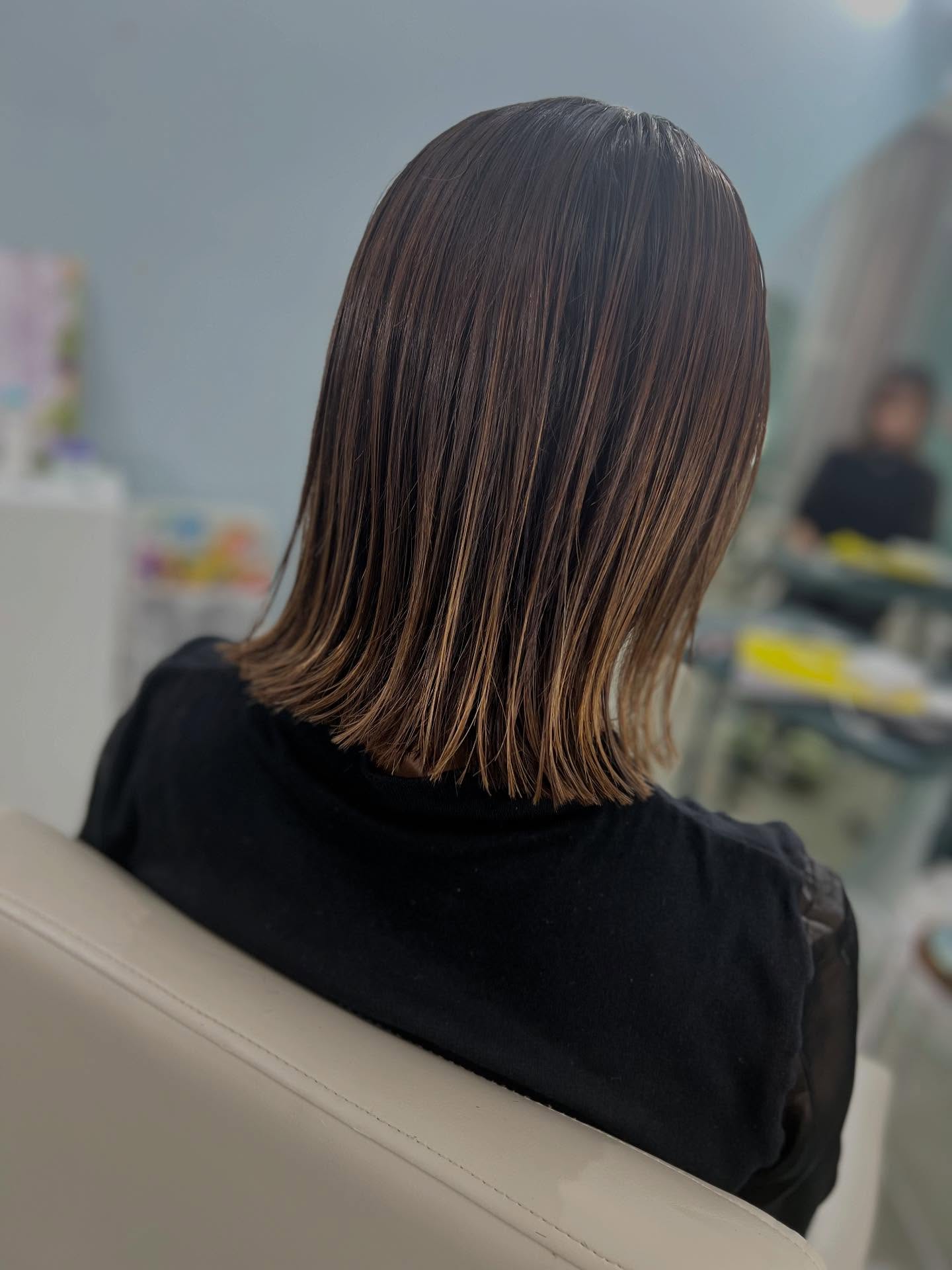 ︎  結べる長さの切りっぱなしも大人気♪